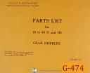 Gould & Eberhardt-Norton-Gould & Eberhardt Norton 48H, Gear Hobbing Machine, Instruction Manual 1948-48H-06